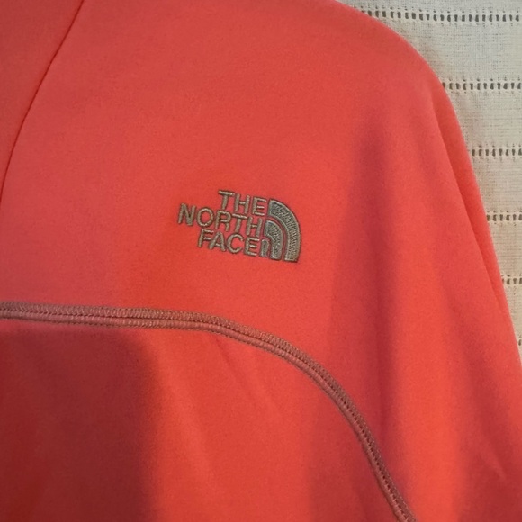 The North Face Soft Shell Fleece Jacket Salmon/Peach/Pink Size Medium - Picture 8 of 9
